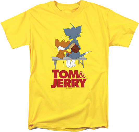 Park Bench Mallet Tom And Jerry T-Shirt
