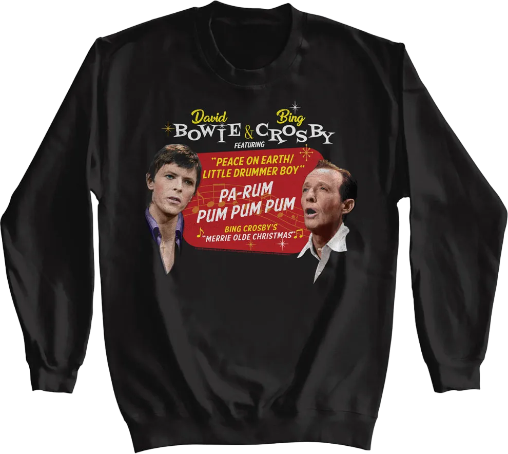 Peace On Earth/Little Drummer Boy David Bowie & Bing Crosby Sweatshirt