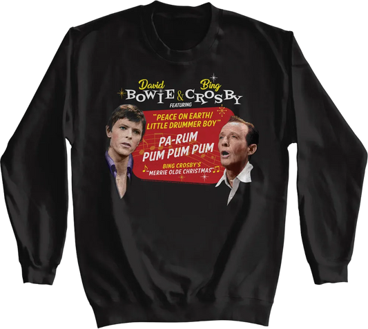 Peace On Earth/Little Drummer Boy David Bowie & Bing Crosby Sweatshirt