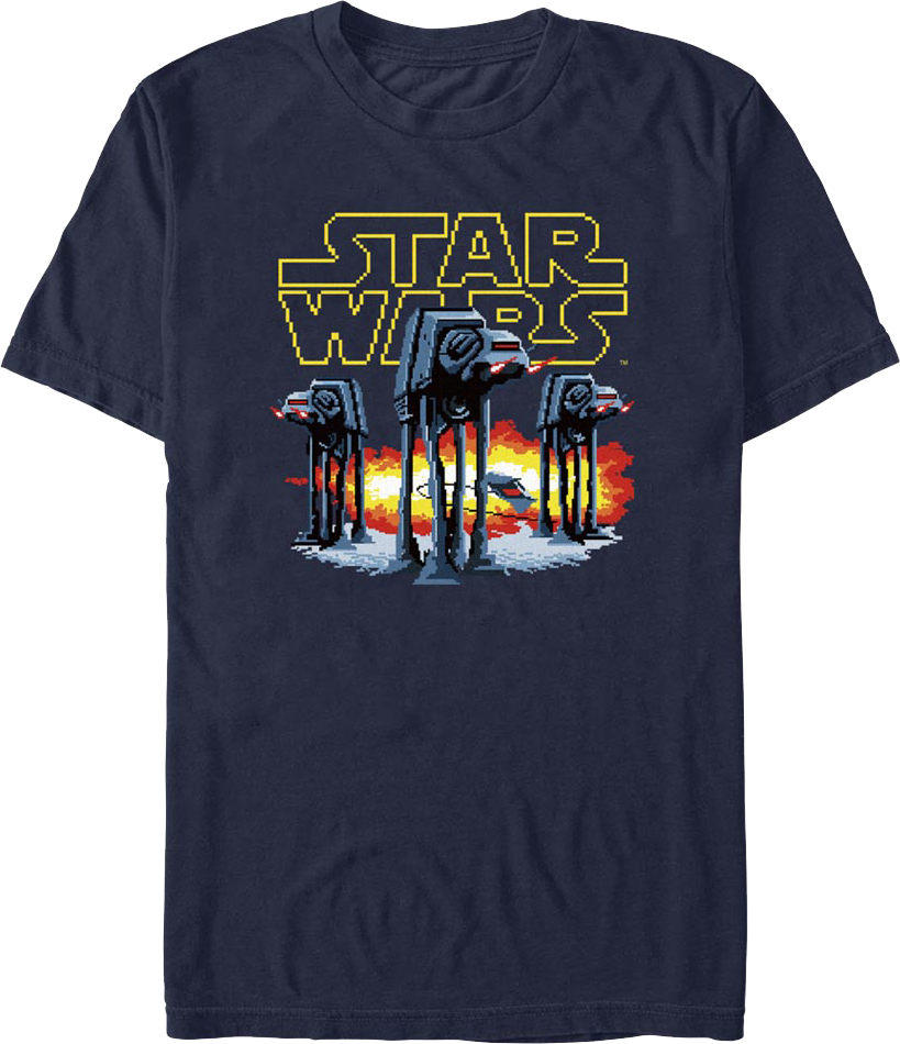 Pixelated AT-AT Walkers Star Wars T-Shirt
