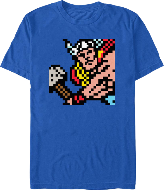 Pixelated Thor Marvel Comics T-Shirt