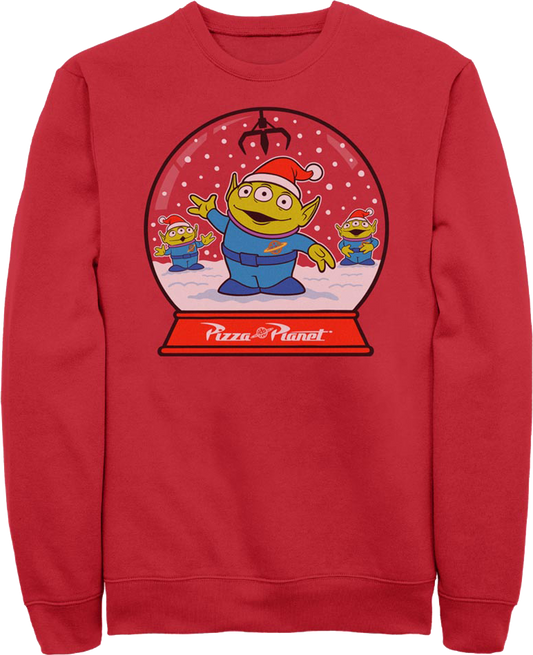 Pizza Planet Snow Globe Toy Story Sweatshirt