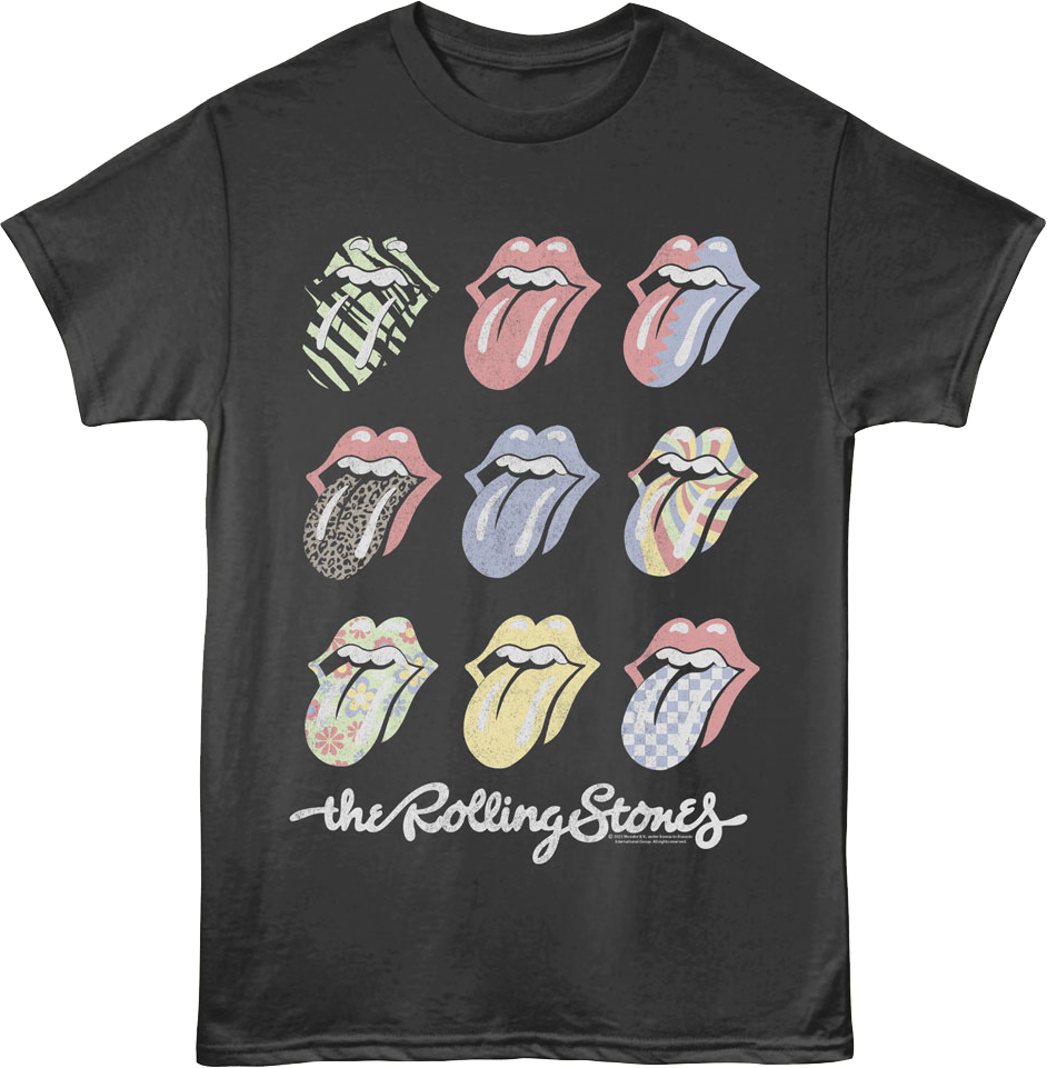 Pop Art Tongues Rolling Stones T-Shirt