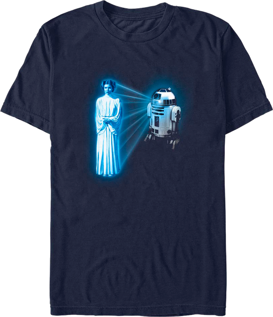 Princess Leia Hologram Star Wars T-Shirt