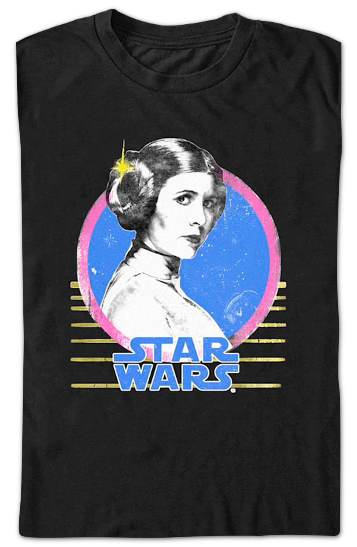 Princess Leia Retro Circle Star Wars T-Shirt