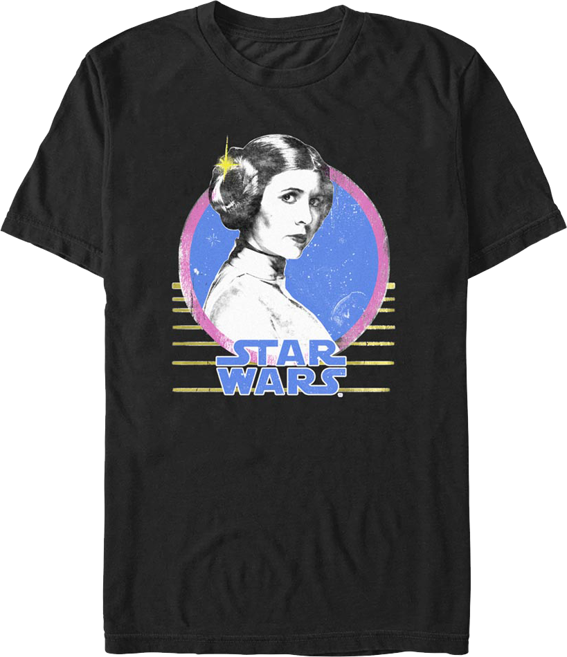 Princess Leia Retro Circle Star Wars T-Shirt