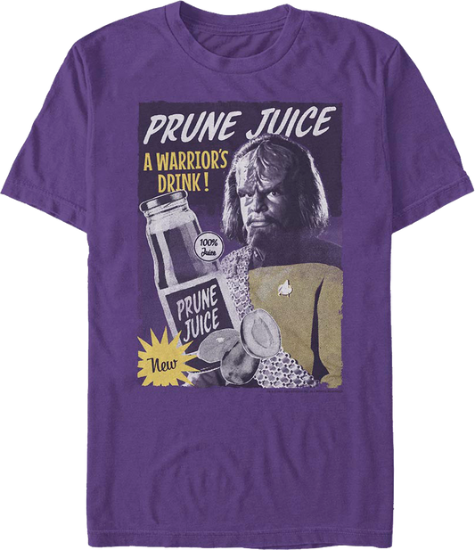 Prune Juice A Warrior's Drink Star Trek The Next Generation T-Shirt