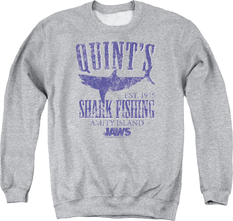 Quint's Shark Fishing Jaws Sweatshirt