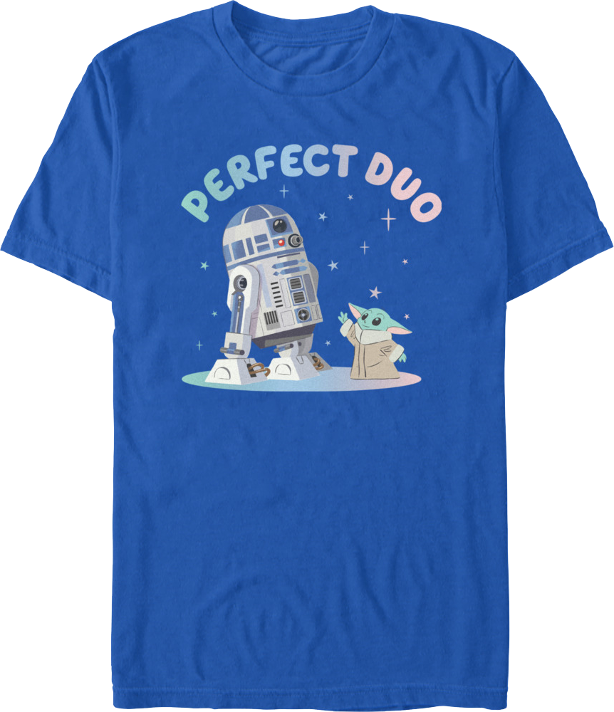 R2-D2 & Grogu Perfect Duo The Mandalorian Star Wars T-Shirt