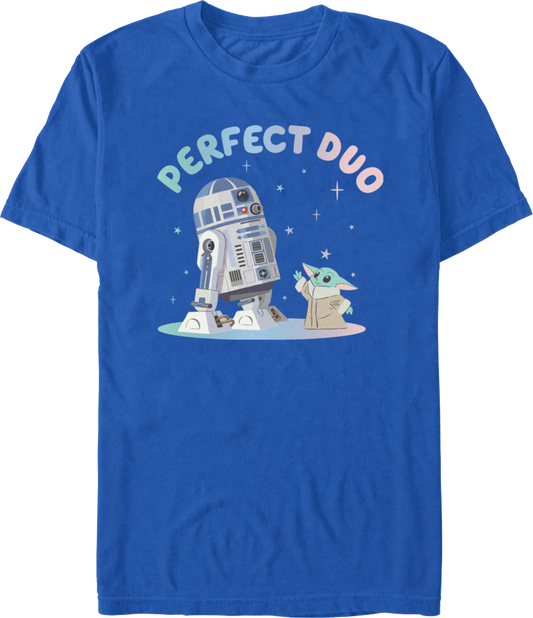 R2-D2 & Grogu Perfect Duo The Mandalorian Star Wars T-Shirt