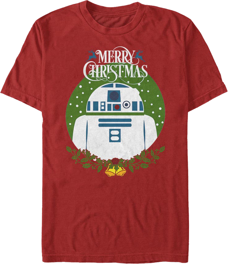 R2-D2 Merry Christmas Star Wars T-Shirt