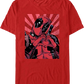 Red Deadpool Heart Hands Marvel Comics T-Shirt