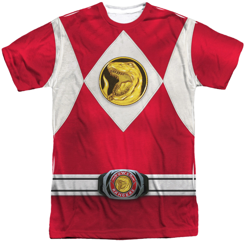 Red Ranger Sublimation Costume Shirt