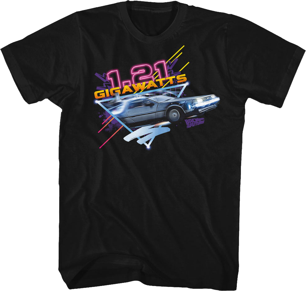 Retro 1.21 Gigawatts Back To The Future T-Shirt