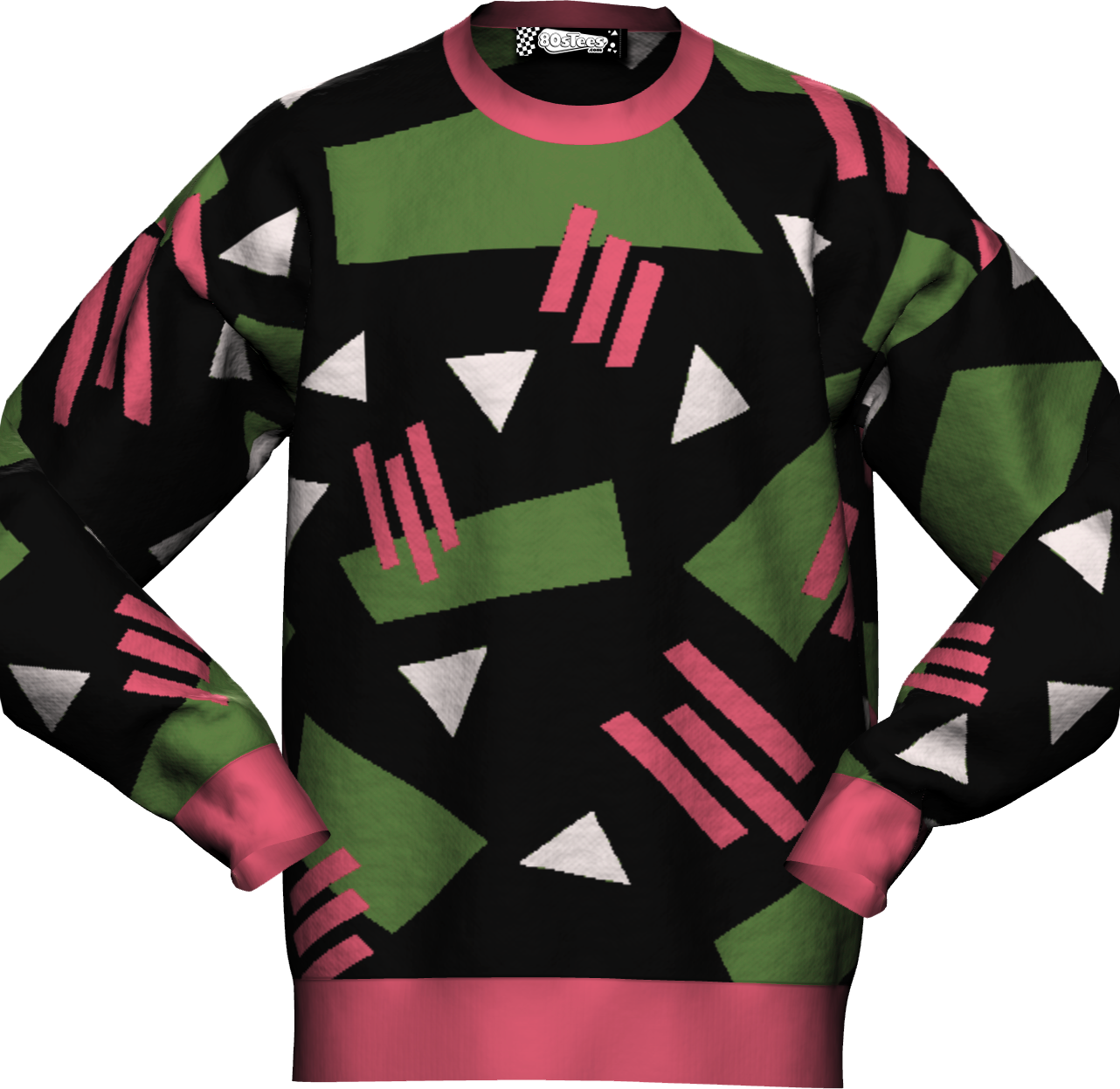 Retro 80s Shapes Knitted Sweater