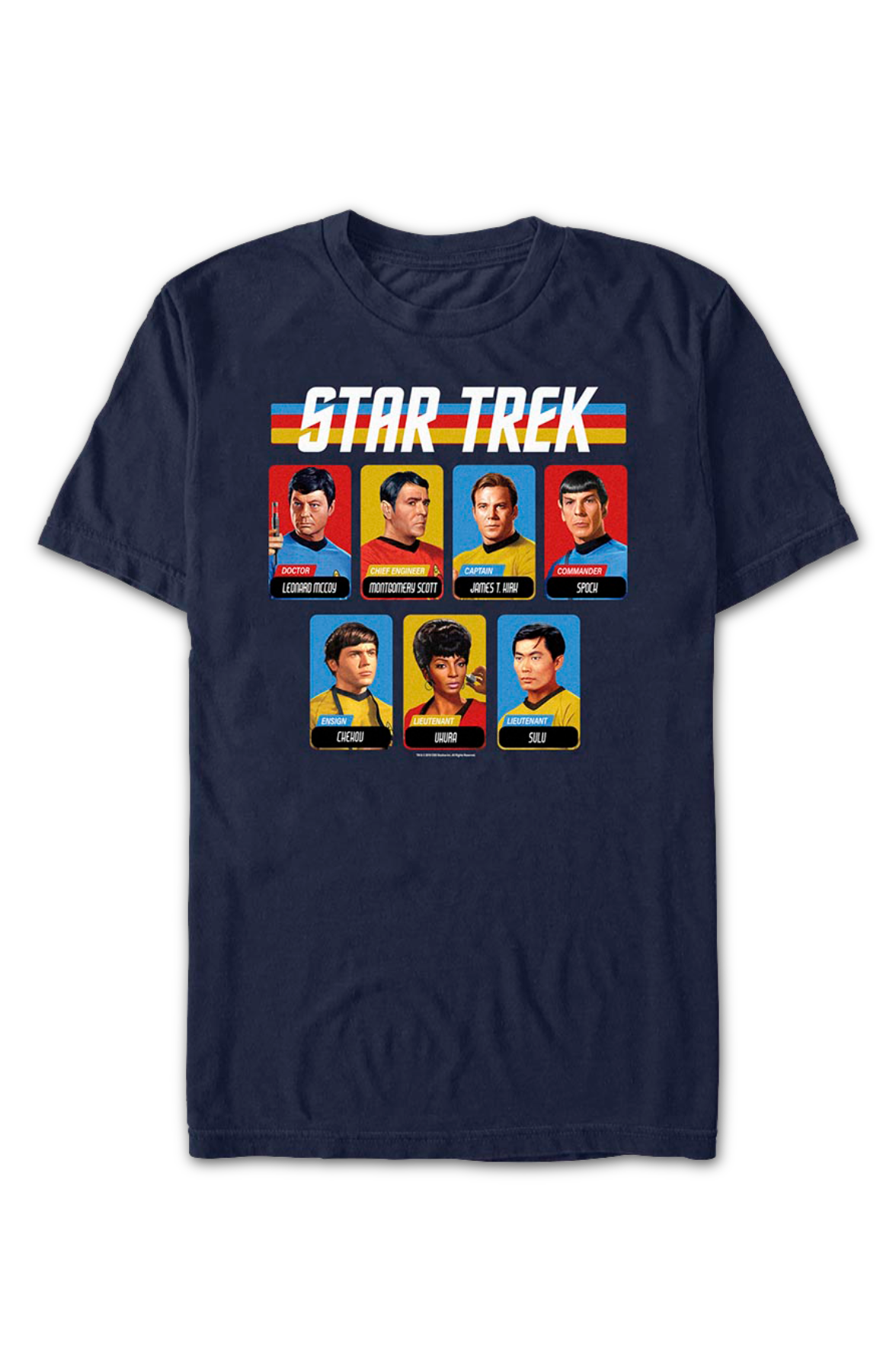 Retro Cast Table Star Trek T-Shirt