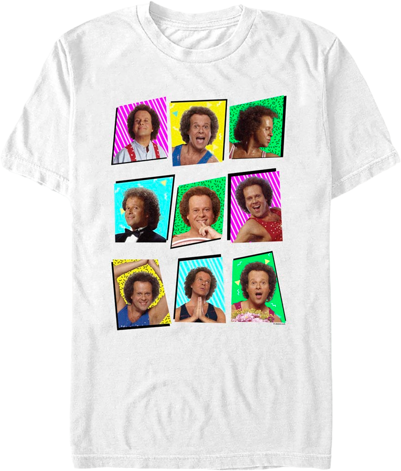 Retro Collage Richard Simmons T-Shirt