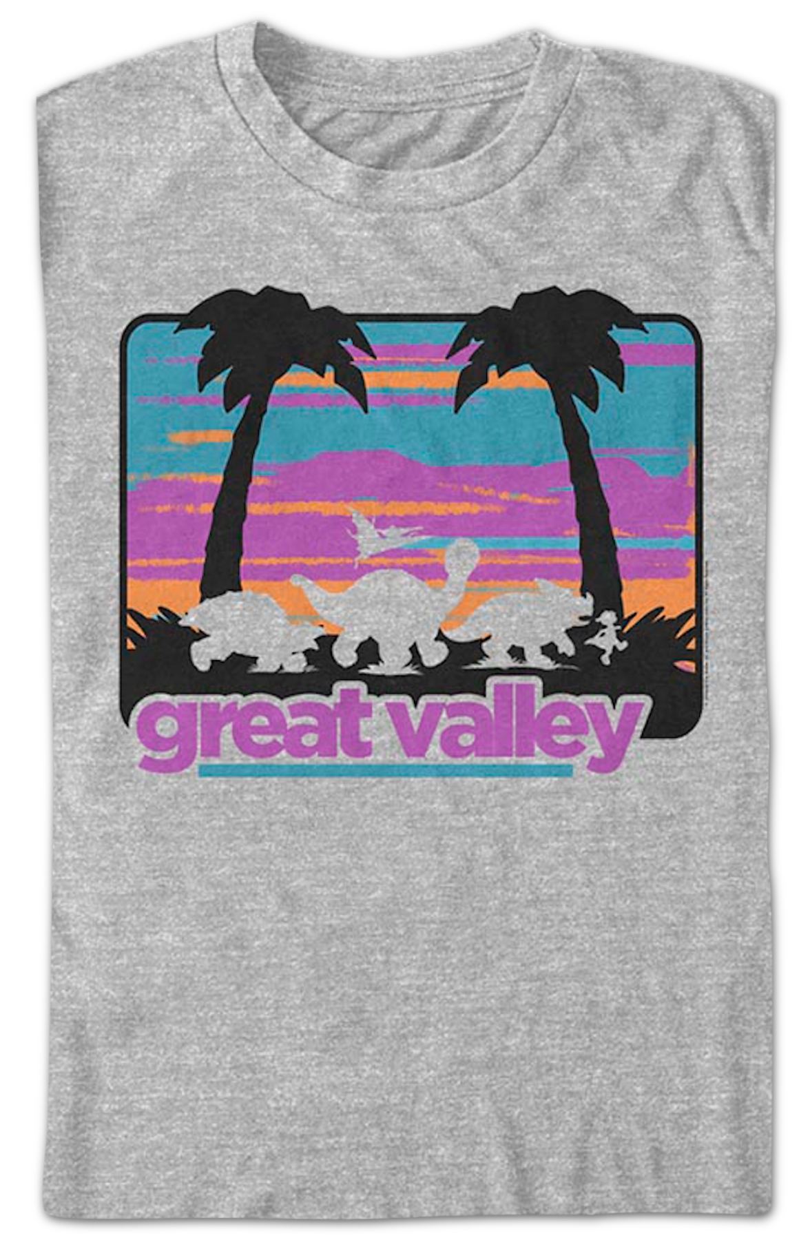 Retro Great Valley Silhouettes Land Before Time T-Shirt