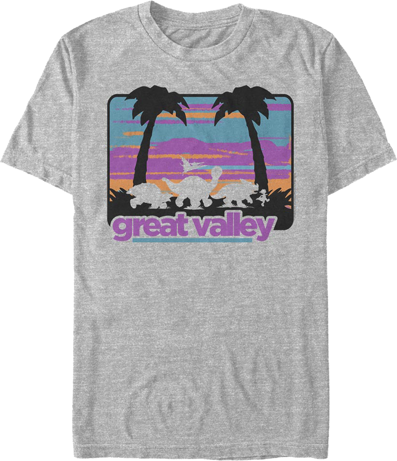 Retro Great Valley Silhouettes Land Before Time T-Shirt