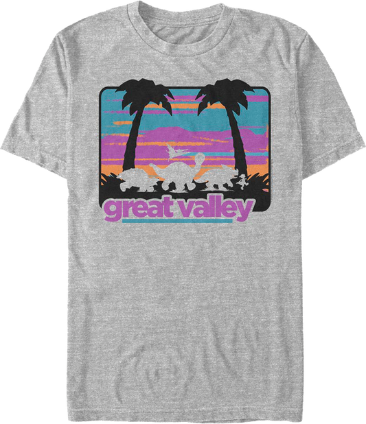 Retro Great Valley Silhouettes Land Before Time T-Shirt
