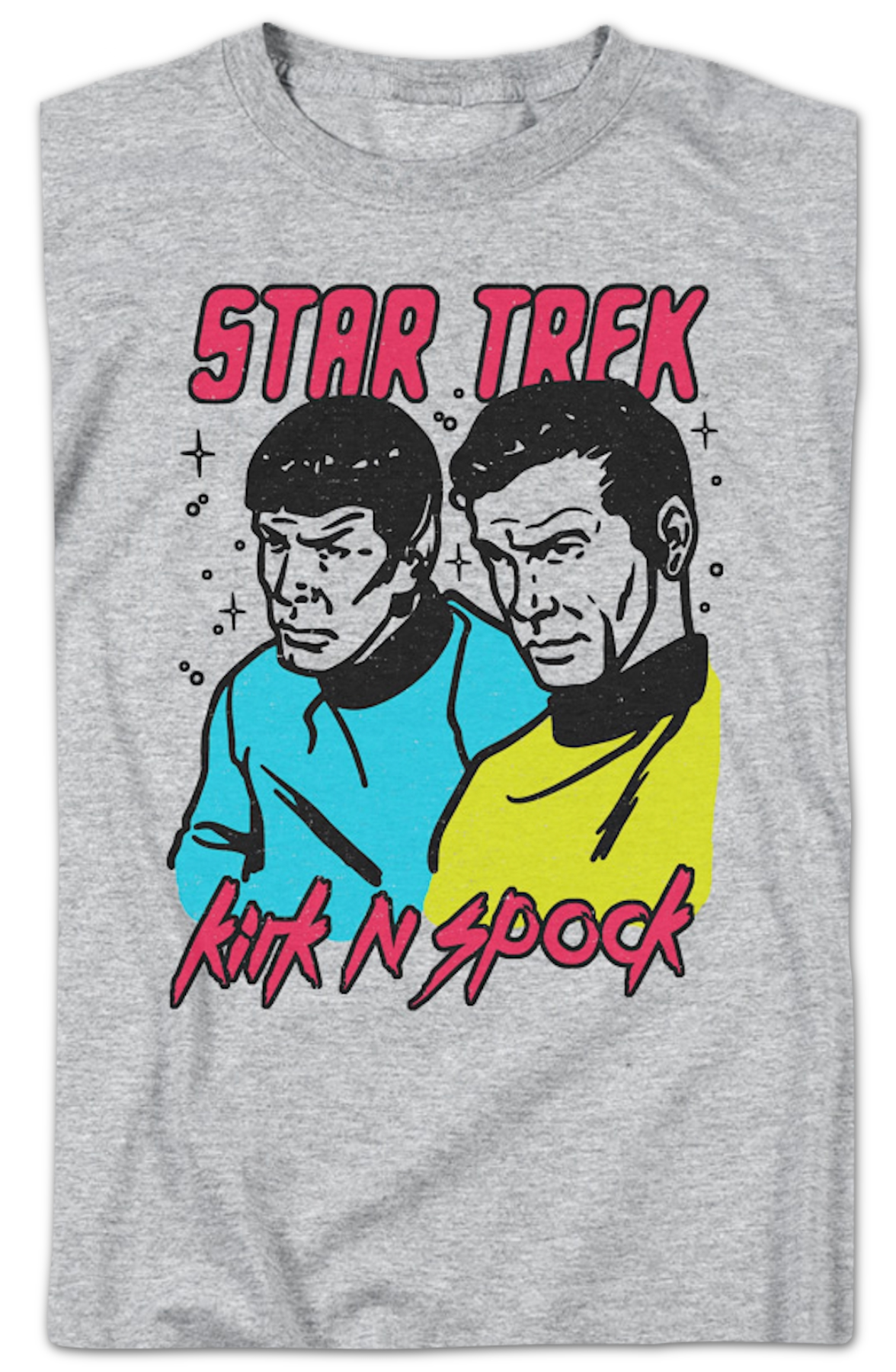 Retro Kirk N Spock Star Trek T-Shirt