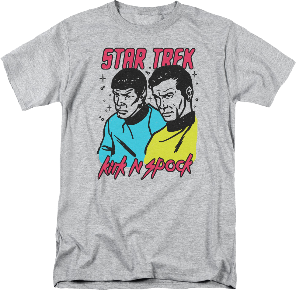 Retro Kirk N Spock Star Trek T-Shirt