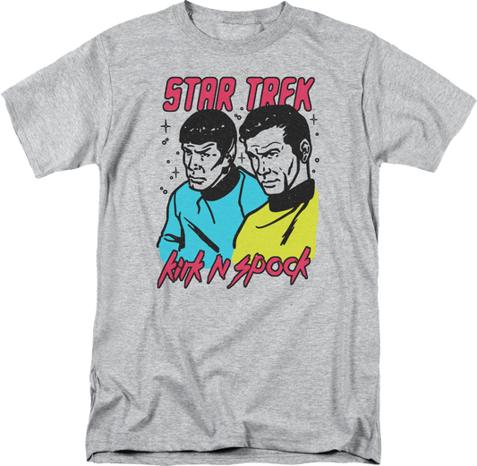 Retro Kirk N Spock Star Trek T-Shirt