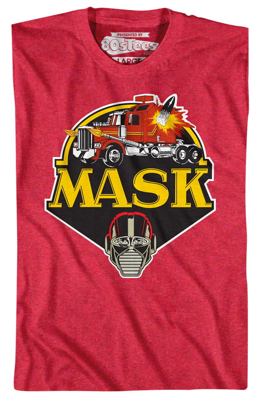 Retro Red Logo MASK Shirt