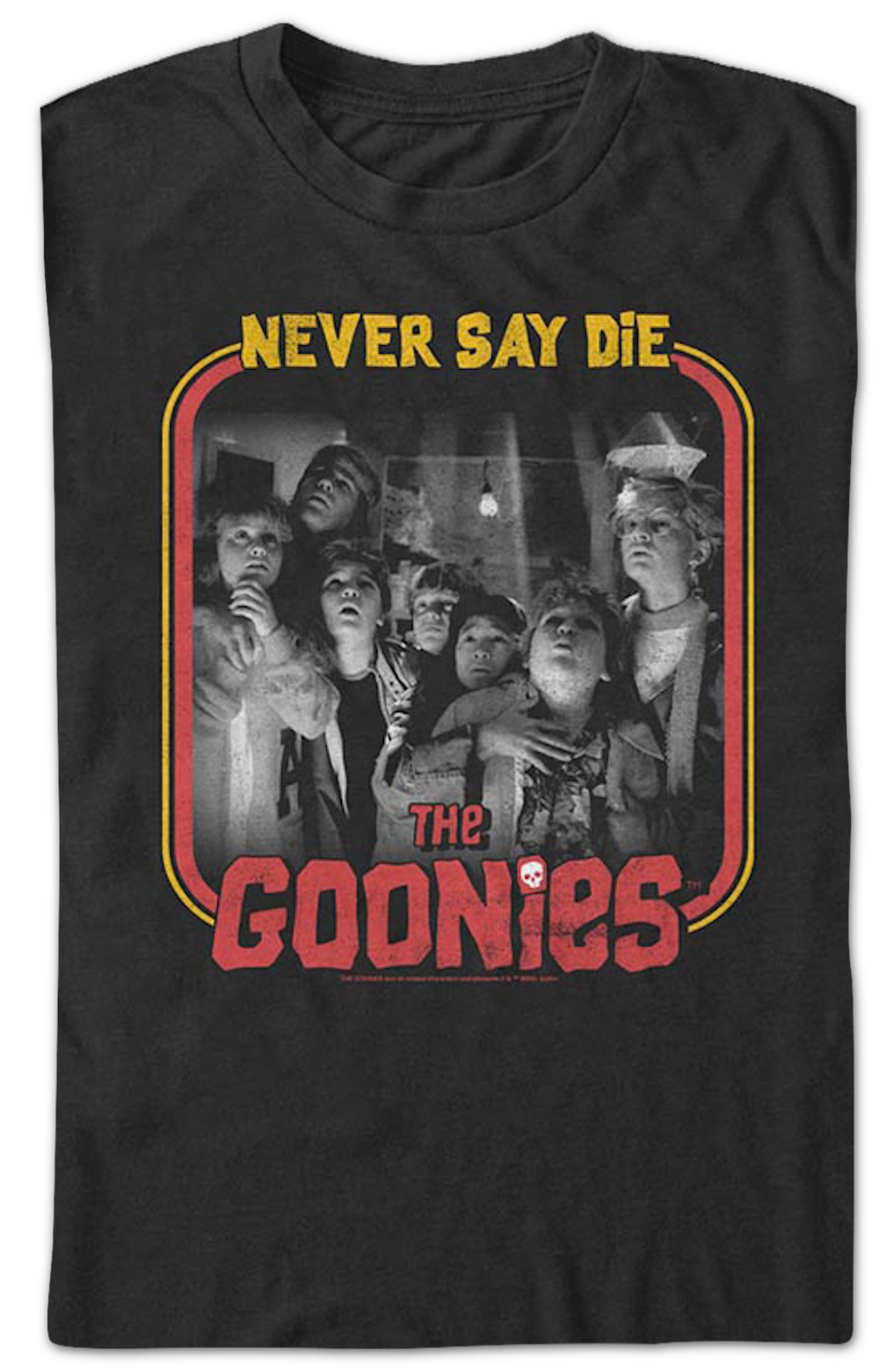 Retro Never Say Die Frame Goonies T-Shirt