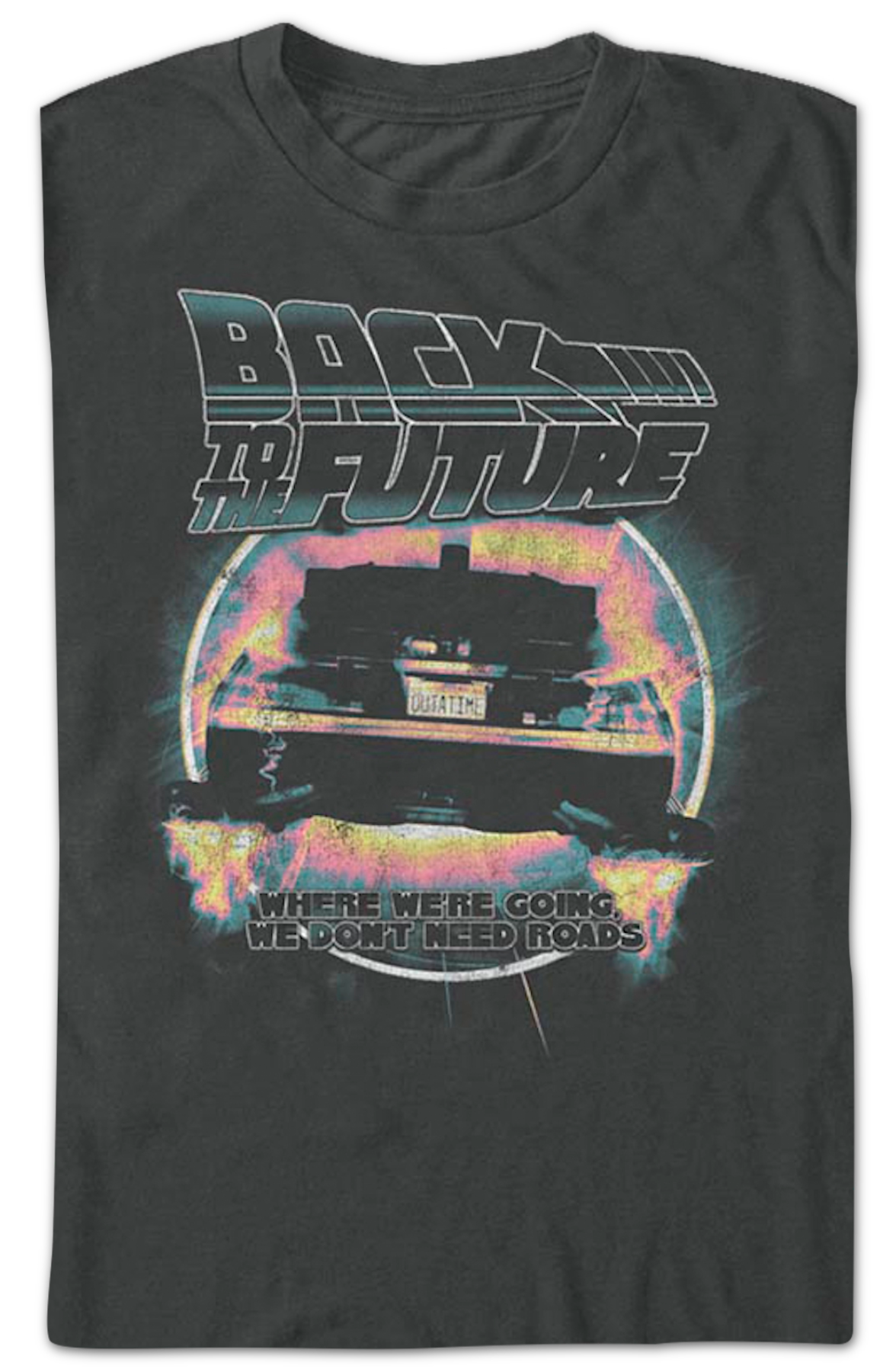 Retro We Don't Need Roads Back To The Future T-Shirt