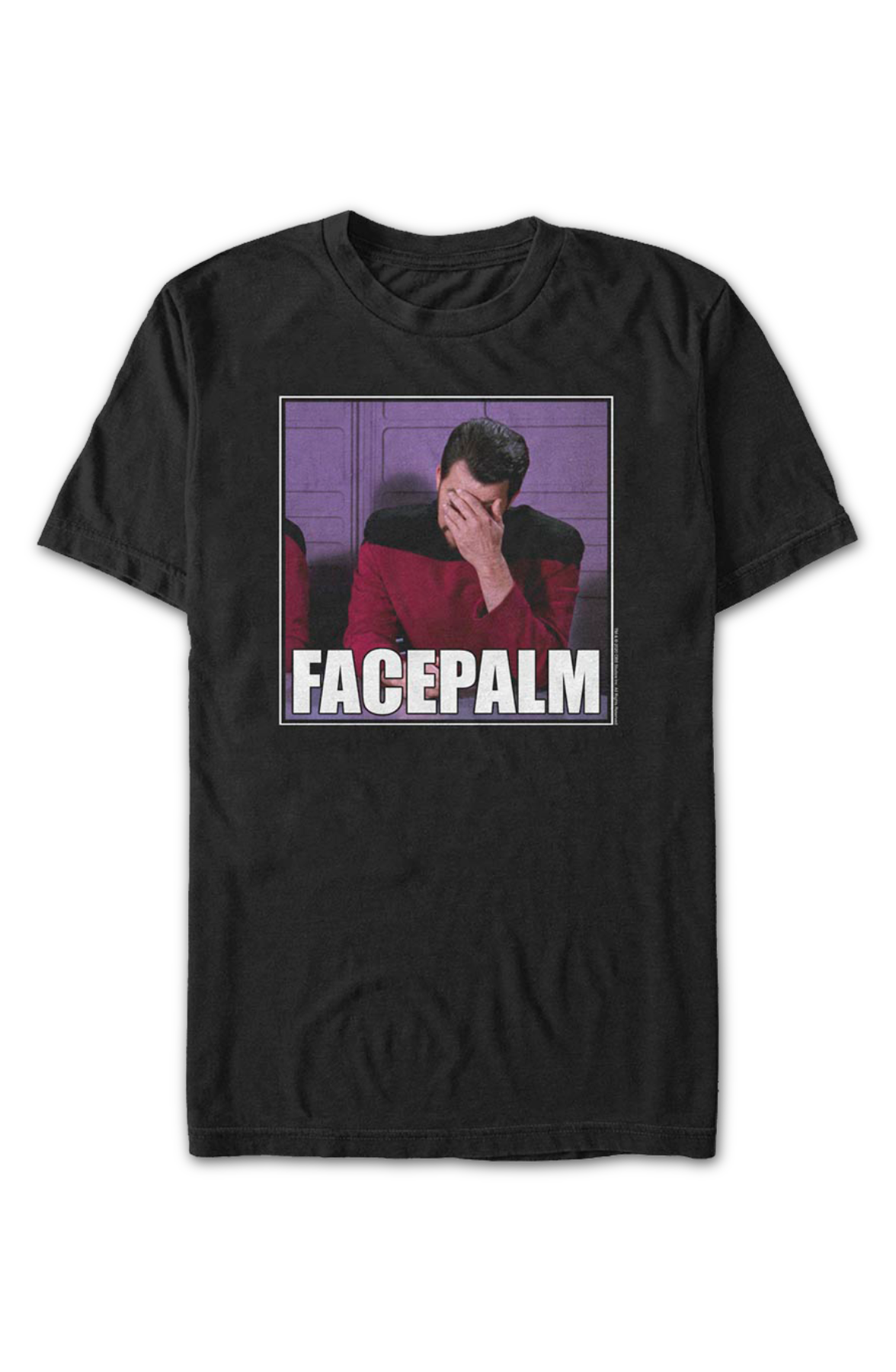 Riker Facepalm Star Trek The Next Generation T-Shirt