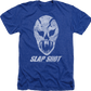 Royal Heather Goalie Mask Slap Shot T-Shirt