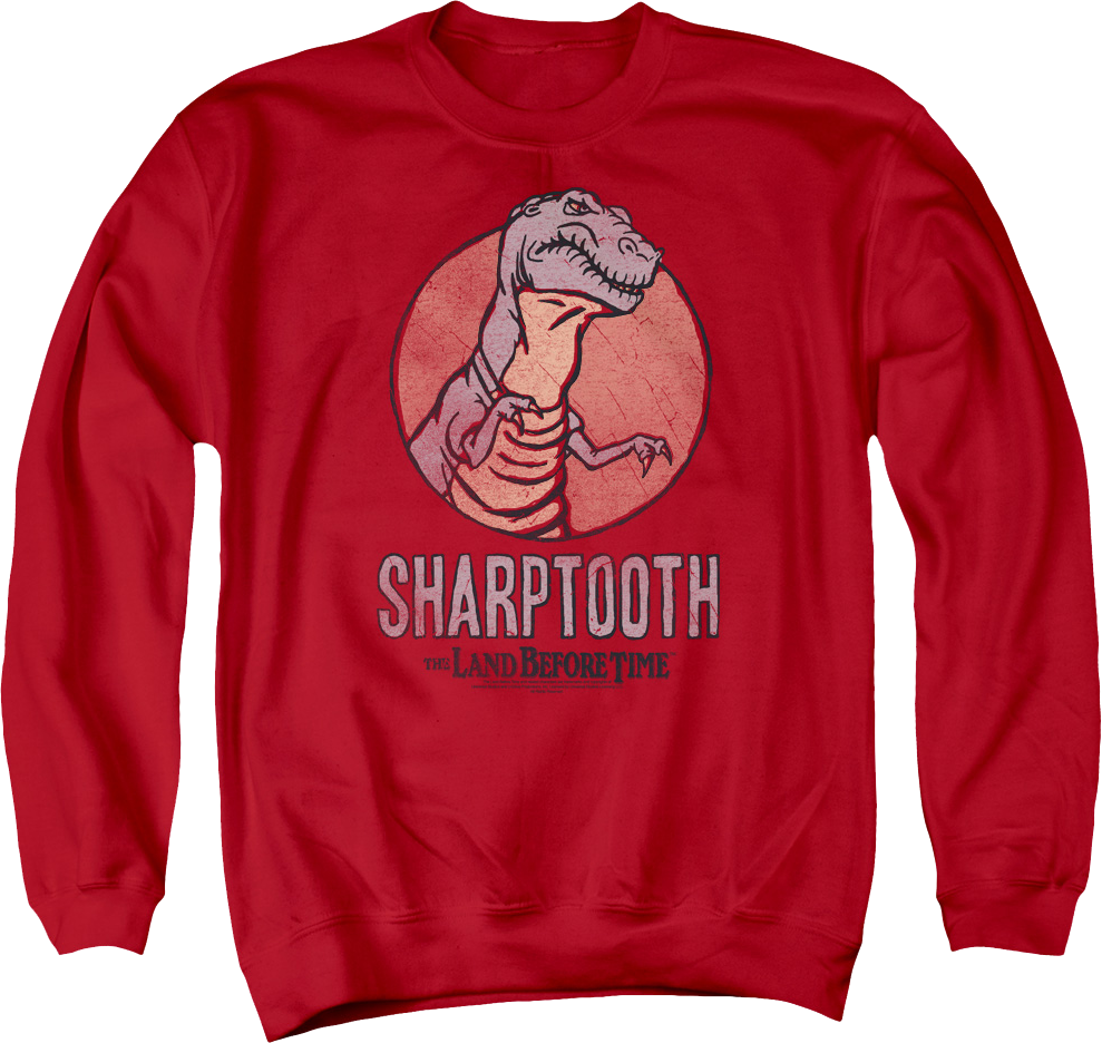 Sharptooth Land Before Time Sweatshirt