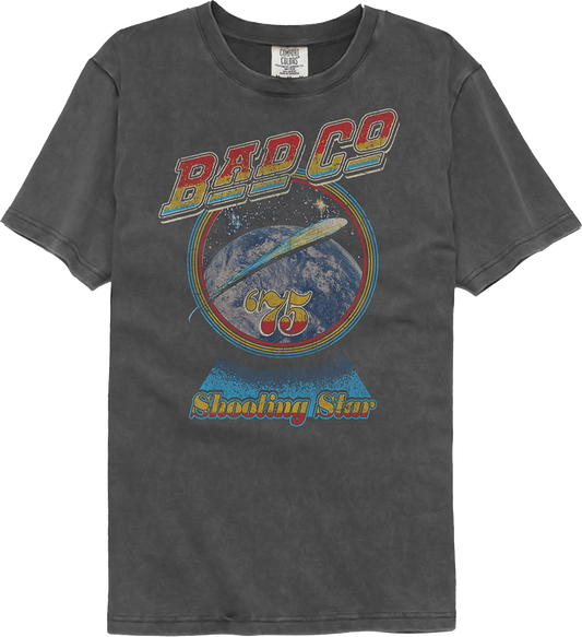 Shooting Star '75 Bad Company Comfort Colors Brand T-Shirt