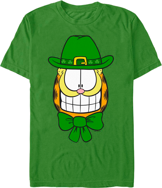 Smiling Leprechaun Garfield T-Shirt