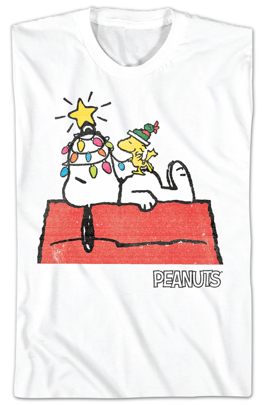 Snoopy Christmas Lights Peanuts T-Shirt