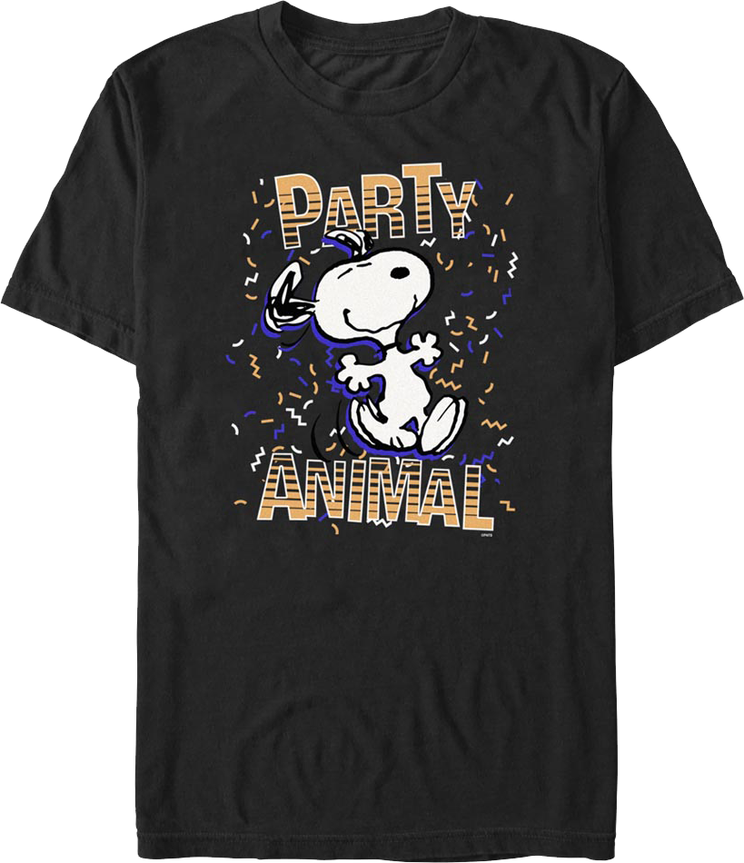 Snoopy Party Animal Peanuts T-Shirt
