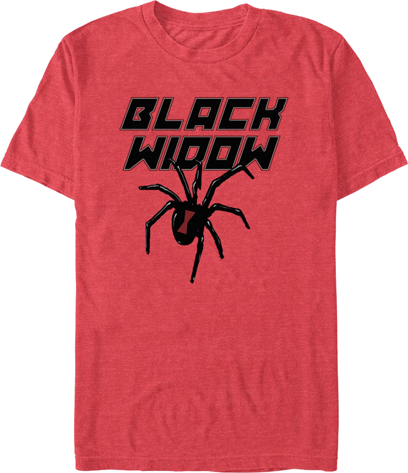 Spider Logo Black Widow Marvel Comics T-Shirt