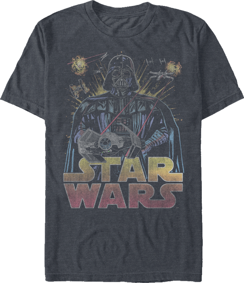 Star Wars Vader Air Battle T-Shirt