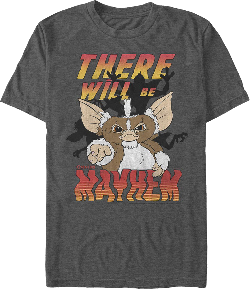 Stripe There Will Be Mayhem Gremlins T-Shirt