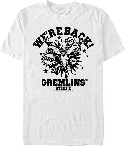 Stripe We're Back Gremlins T-Shirt