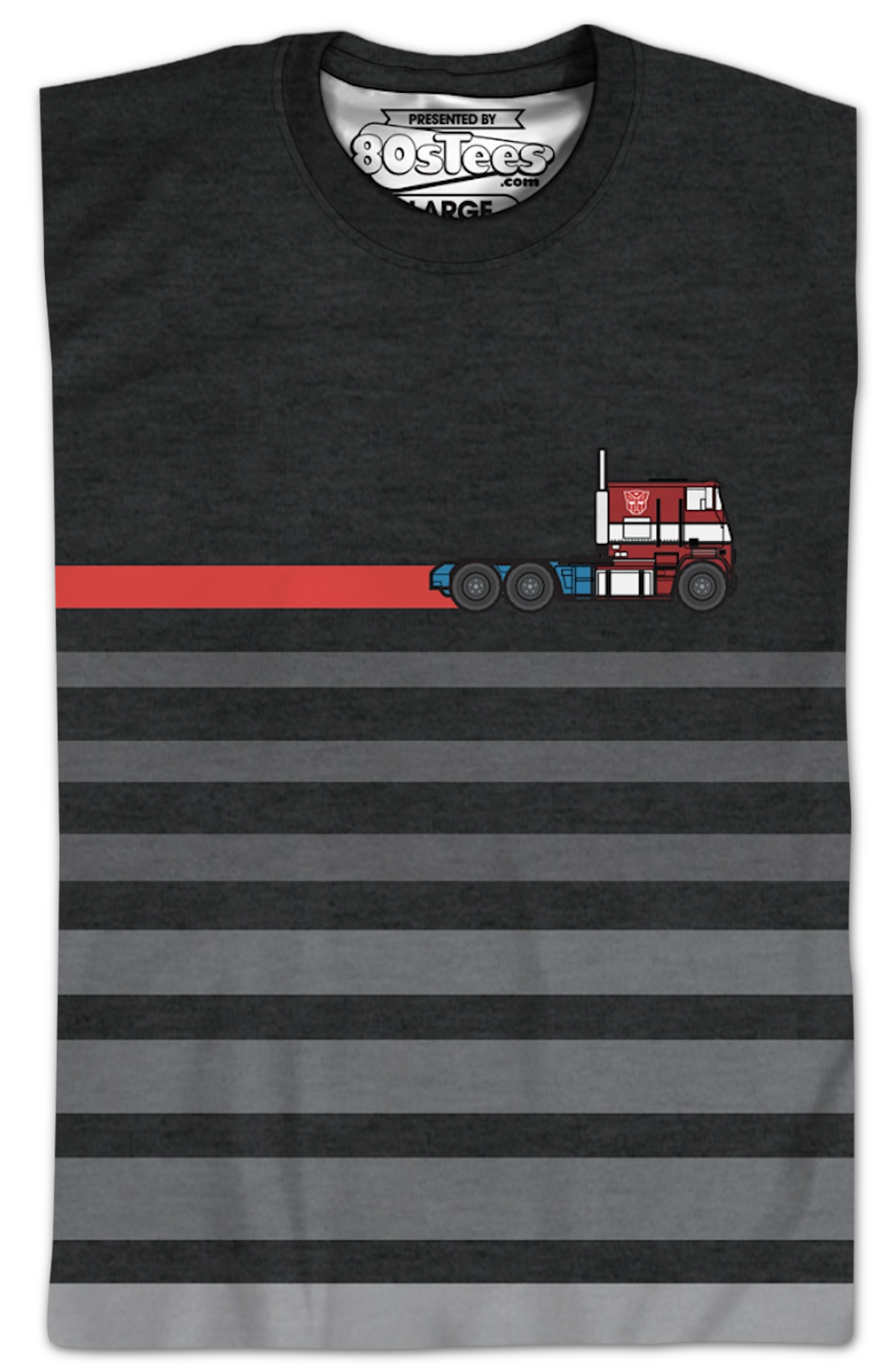 Sublimated Optimus Prime Stripe Transformers Shirt