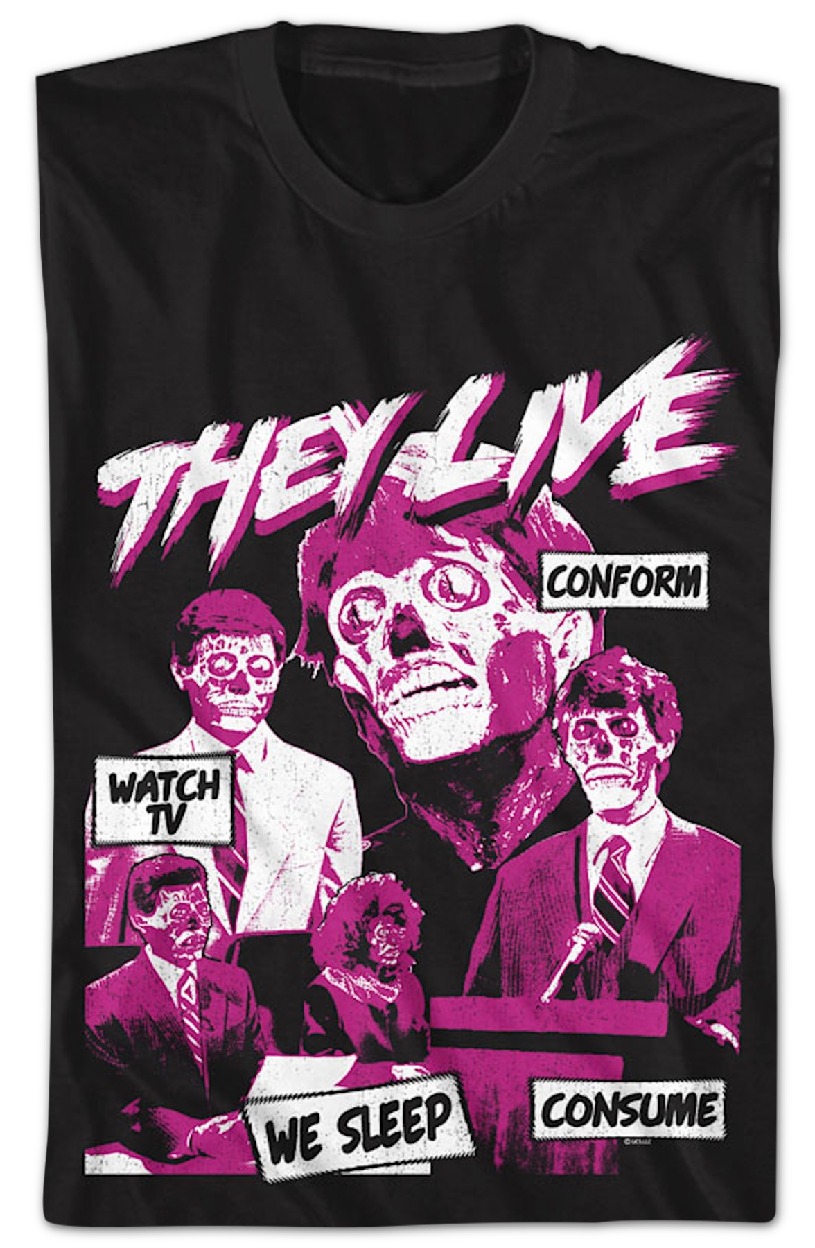 Subliminal Messages They Live T-Shirt