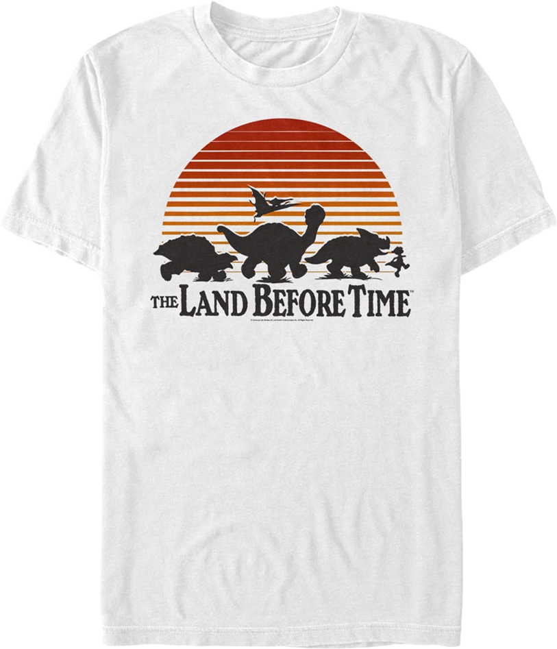 Sunset Silhouette Land Before Time T-Shirt