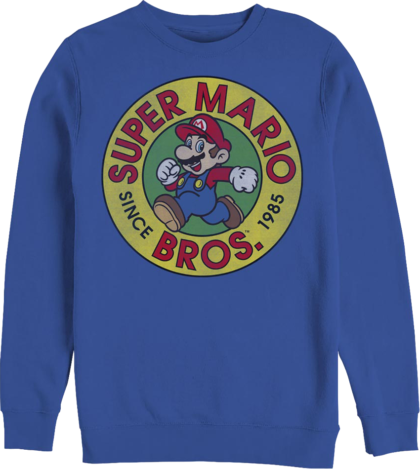 Super Mario Bros. Since 1985 Nintendo Sweatshirt