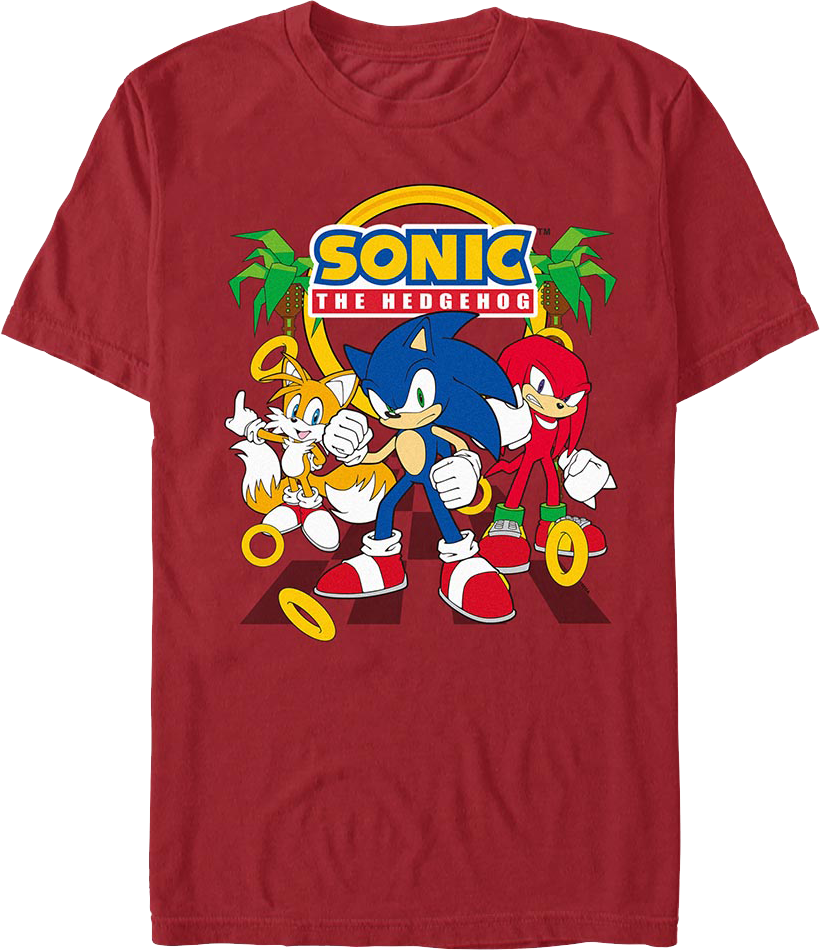 Tails, Knuckles & Sonic The Hedgehog T-Shirt