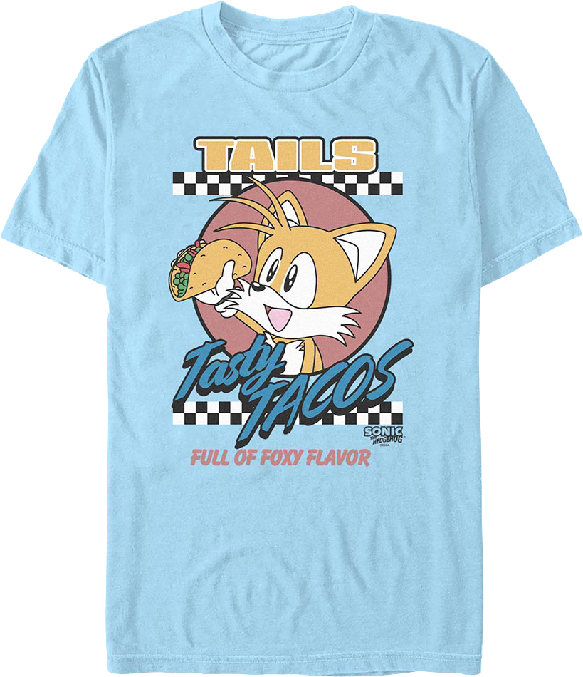 Tails Tasty Tacos Sonic The Hedgehog T-Shirt