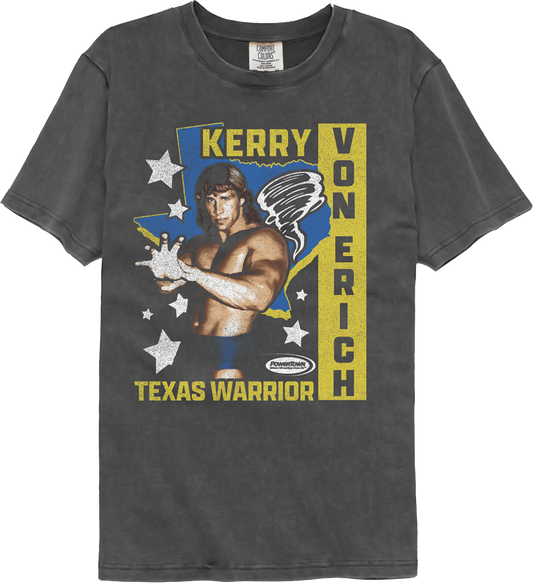 Texas Warrior Stars Kerry Von Erich Comfort Colors Brand T-Shirt
