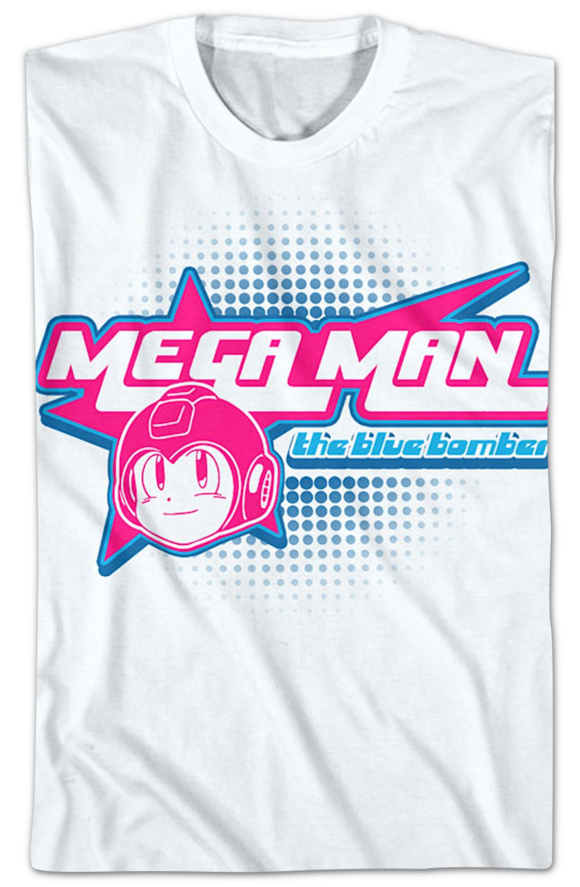 The Blue Bomber Star Logo Mega Man T-Shirt