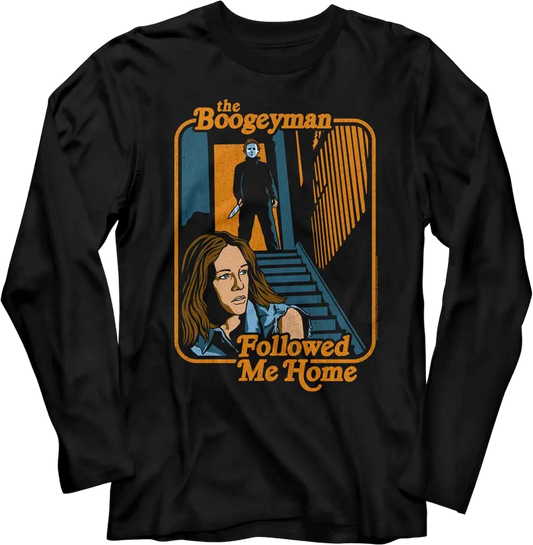 The Boogeyman Followed Me Home Halloween Long Sleeve Shirt